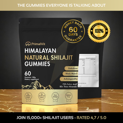 PrimalVit™ Pure Himalayan Shilajit Gummies For Men