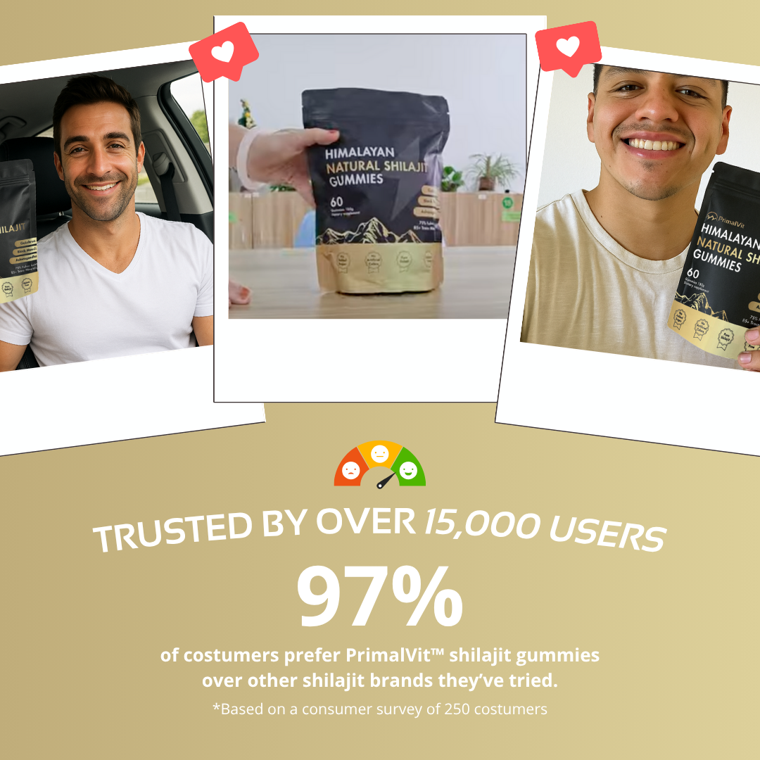 PrimalVit™ Pure Himalayan Shilajit Gummies For Men
